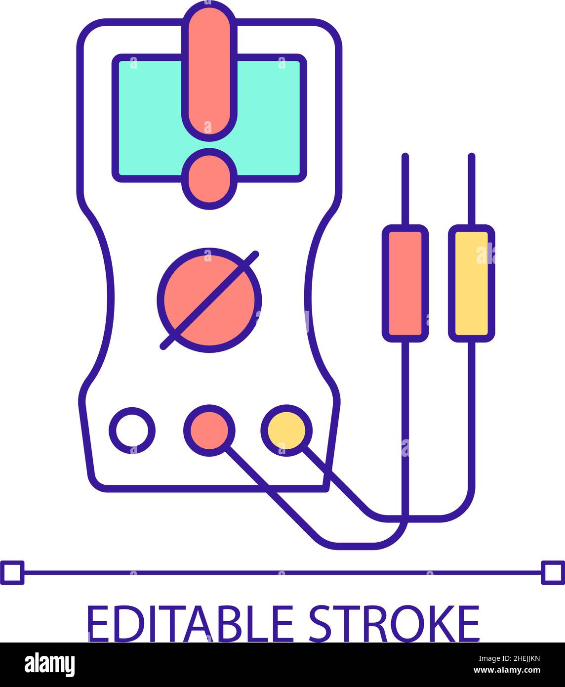Multimeter RGB-Farbsymbol Stock Vektor