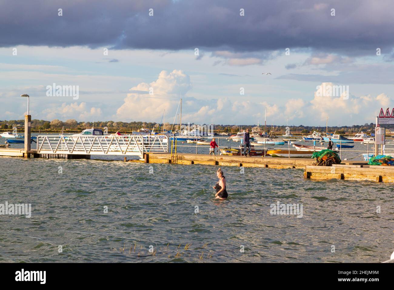 West Mersea Ponton, mersea, essex, großbritannien Stockfoto