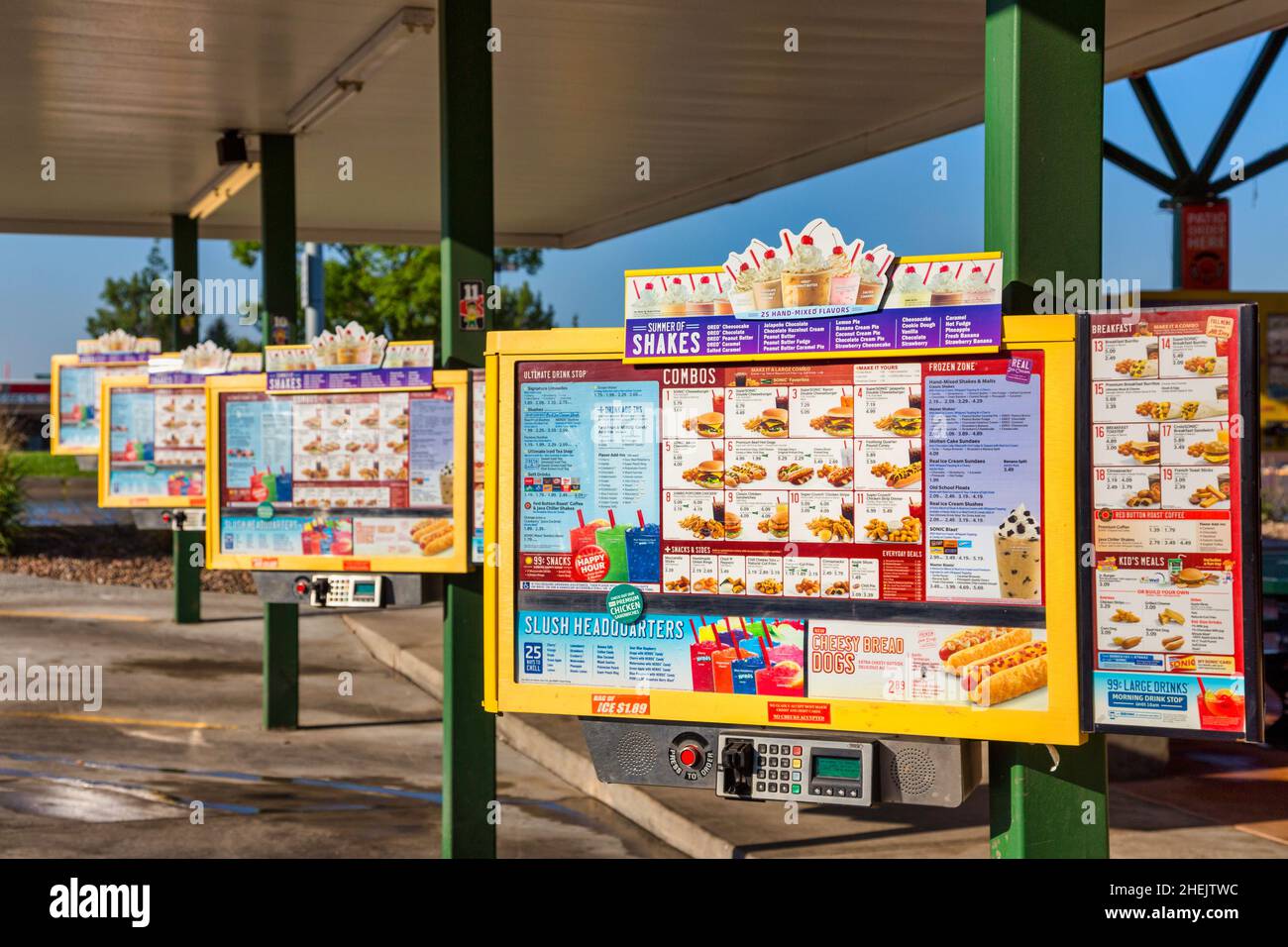 Sonic Drive-in Restaurant, Montana, USA Stockfoto