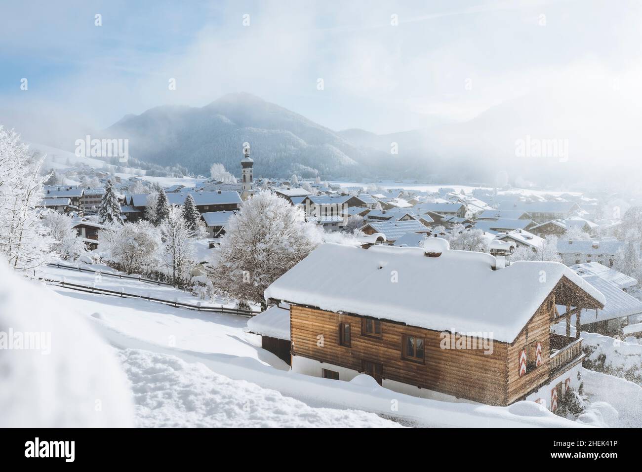 Reit im Winkl im Winter Stockfoto