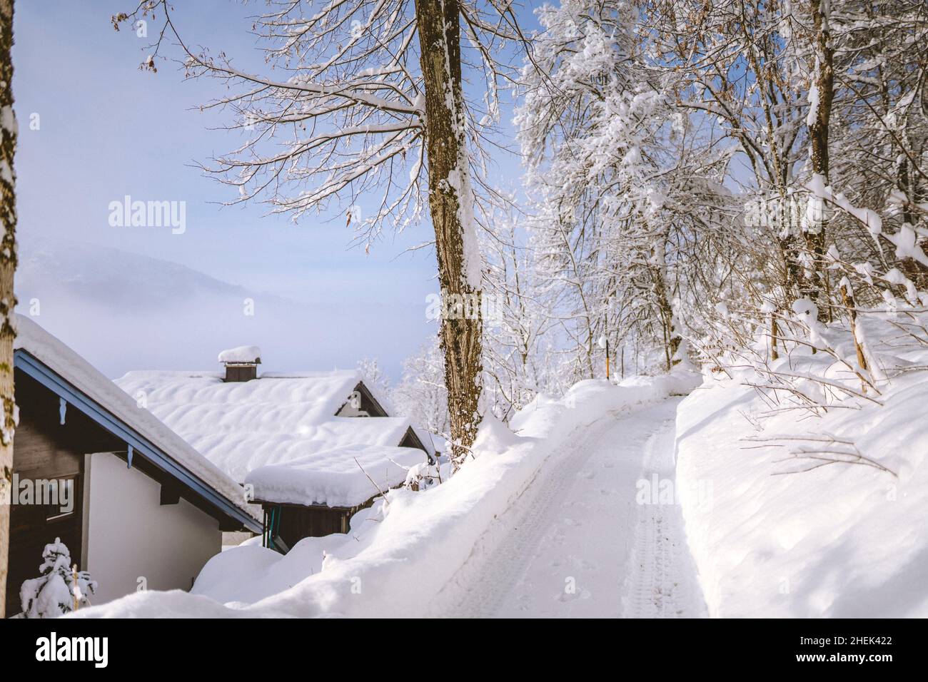 Wandern in Reit im Winkl Stockfoto