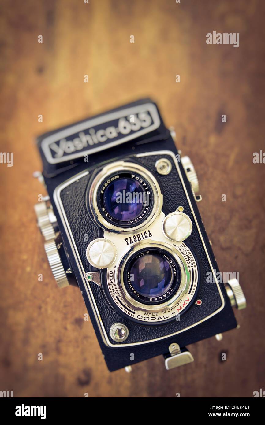 Vintage Fotokamera Yashica 635 Stockfoto