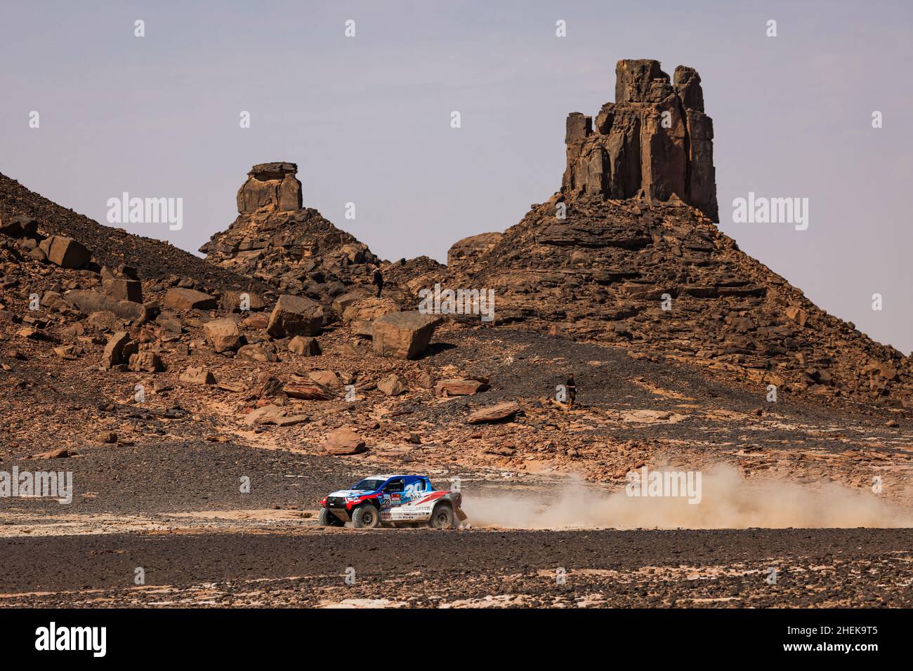 229 Chabot Ronan (Fra), Pillot Gilles (Fra), Overdrive Toyota, Toyota Hilux Overdrive, Auto FIA T1/T2, Aktion während der Etappe 9 der Rallye Dakar 2022 um Wadi Ad Dawasir, am 11th 2022. Januar in Wadi Ad Dawasir, Saudi-Arabien - Foto Florent Gooden / DPPI Stockfoto