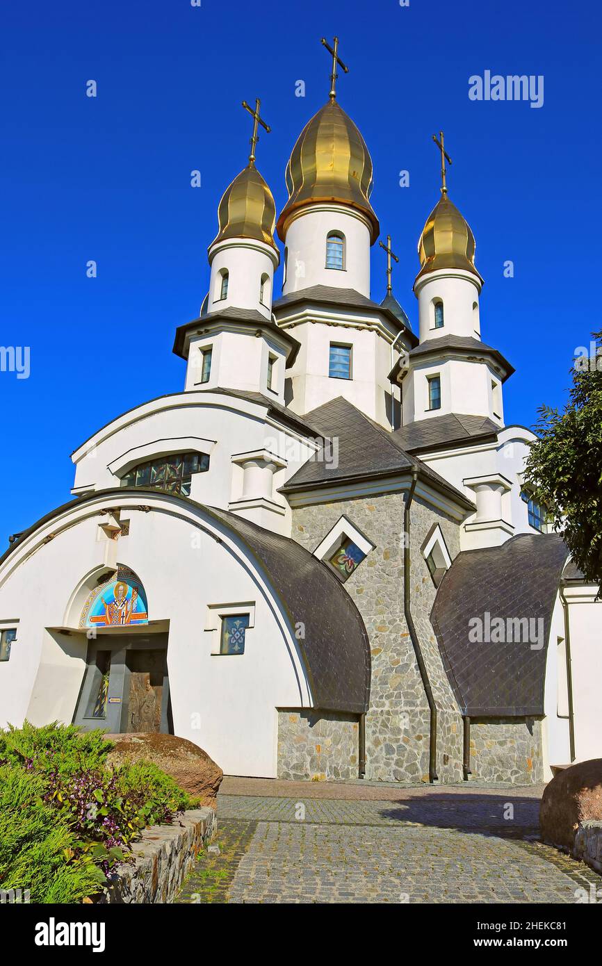 Kirche des heiligen Eugen in Buki, Ukraine Stockfoto