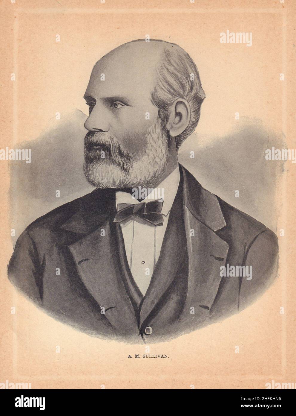 Alexander Martin Sullivan. Irisch-Republikanischer Nationalist. Irland 1905 Print Stockfoto