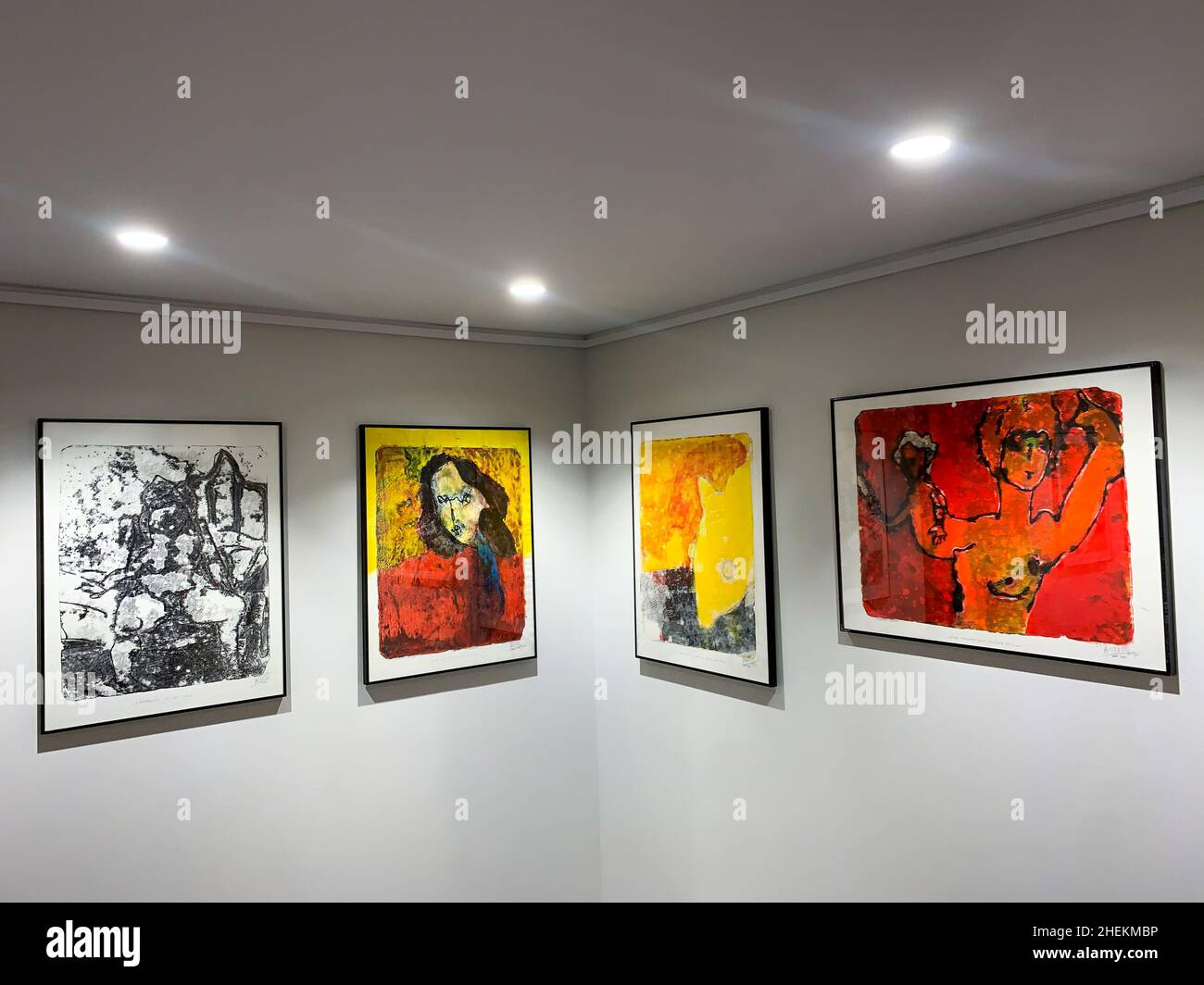 Kunstgalerie, Ausstellung Martian Ayme, Lyon, Frankreich Stockfoto