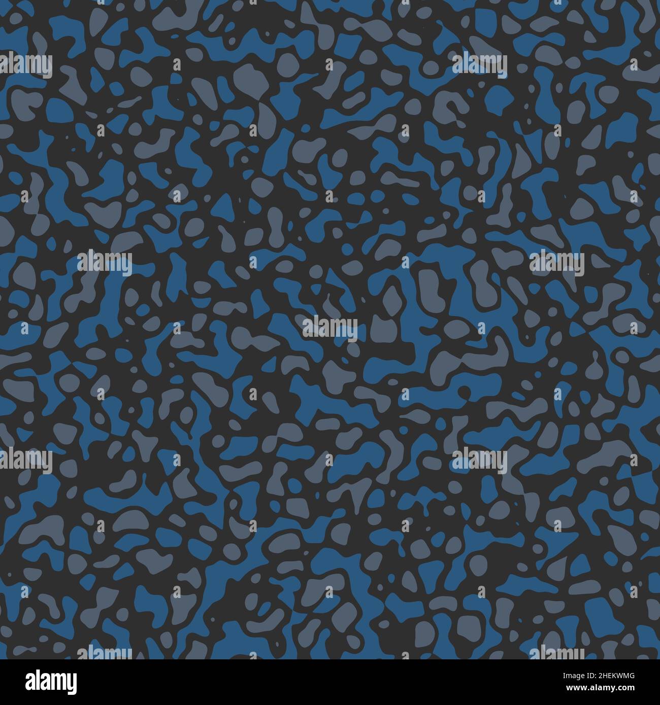 Nahtloser abstrakter Non-Print, der an ein fremdartig gefärbtes Oberflächenmuster für Tierhaut erinnert. Hochwertige Illustration. Psychedelischer Wiederholung min Stockfoto