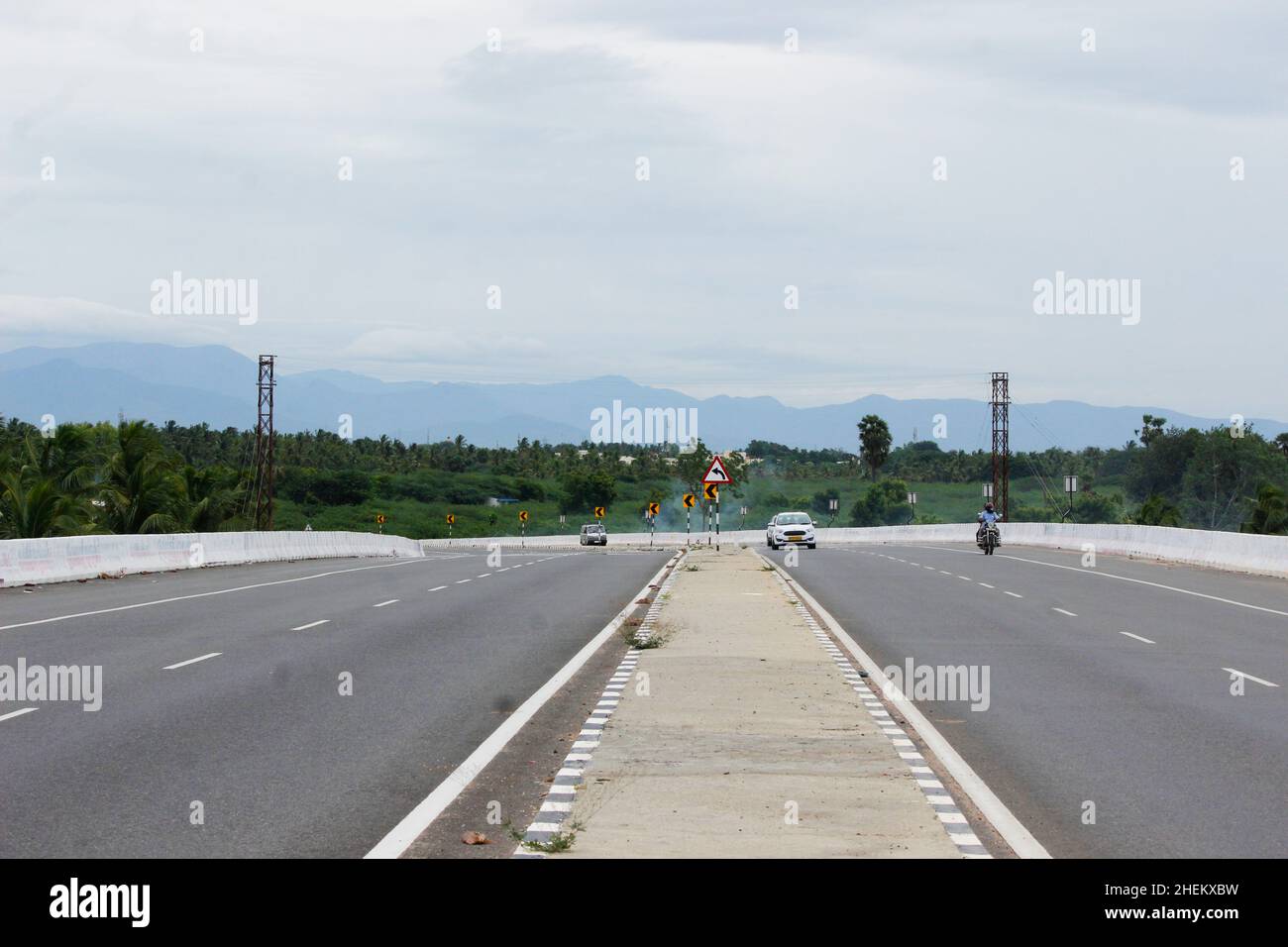 Indian National Highways NH49 Landcape . Stockfoto