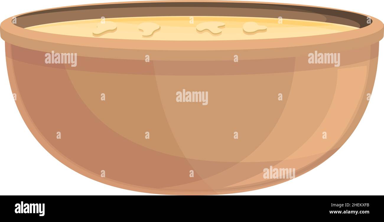 Kürbis Creme Suppe Symbol Cartoon-Vektor. Gemüseschüssel. Teller Stock ...