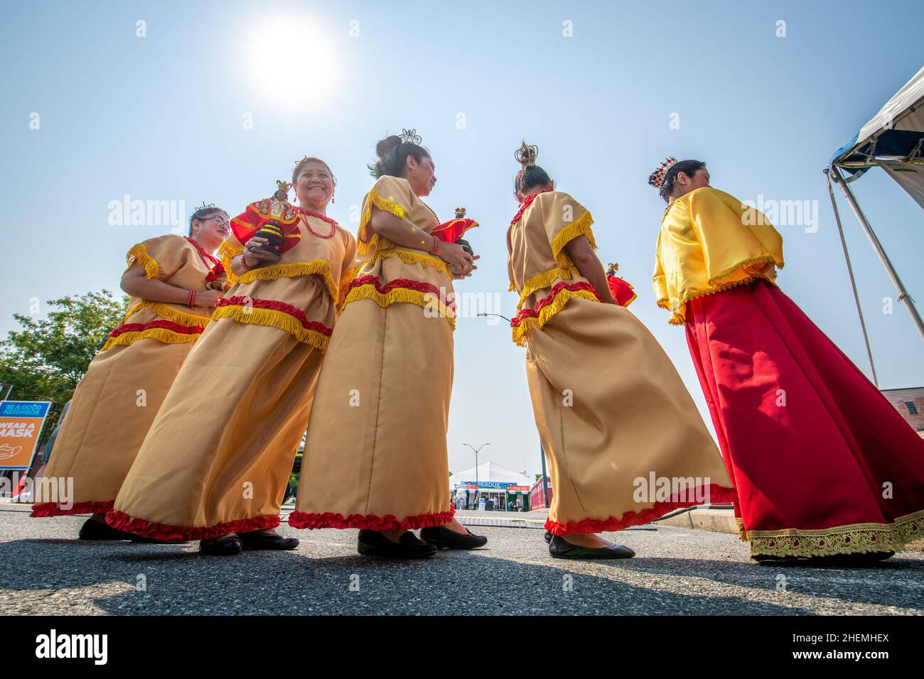 National Folk Festival 2021 in Salisbury Maryland - Filipino traditionellen Tanz Stockfoto