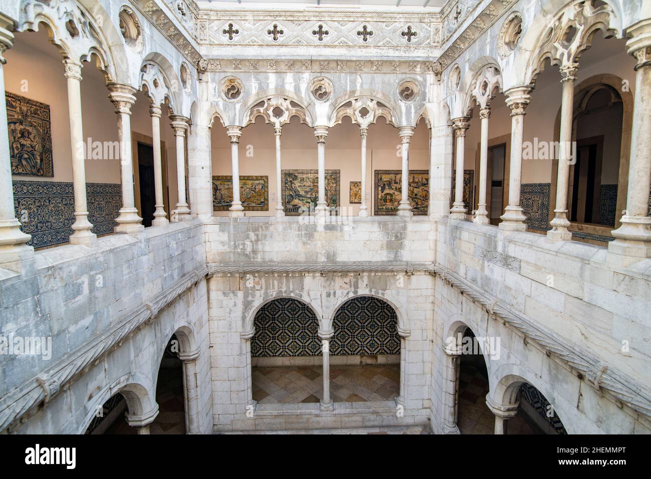 Das Museum von Azulejo oder Museu National do Azulejo im Kloster Madre de Deus in der Stadt Lissabon in Portugal. Portugal, Lissabon, Octobo Stockfoto