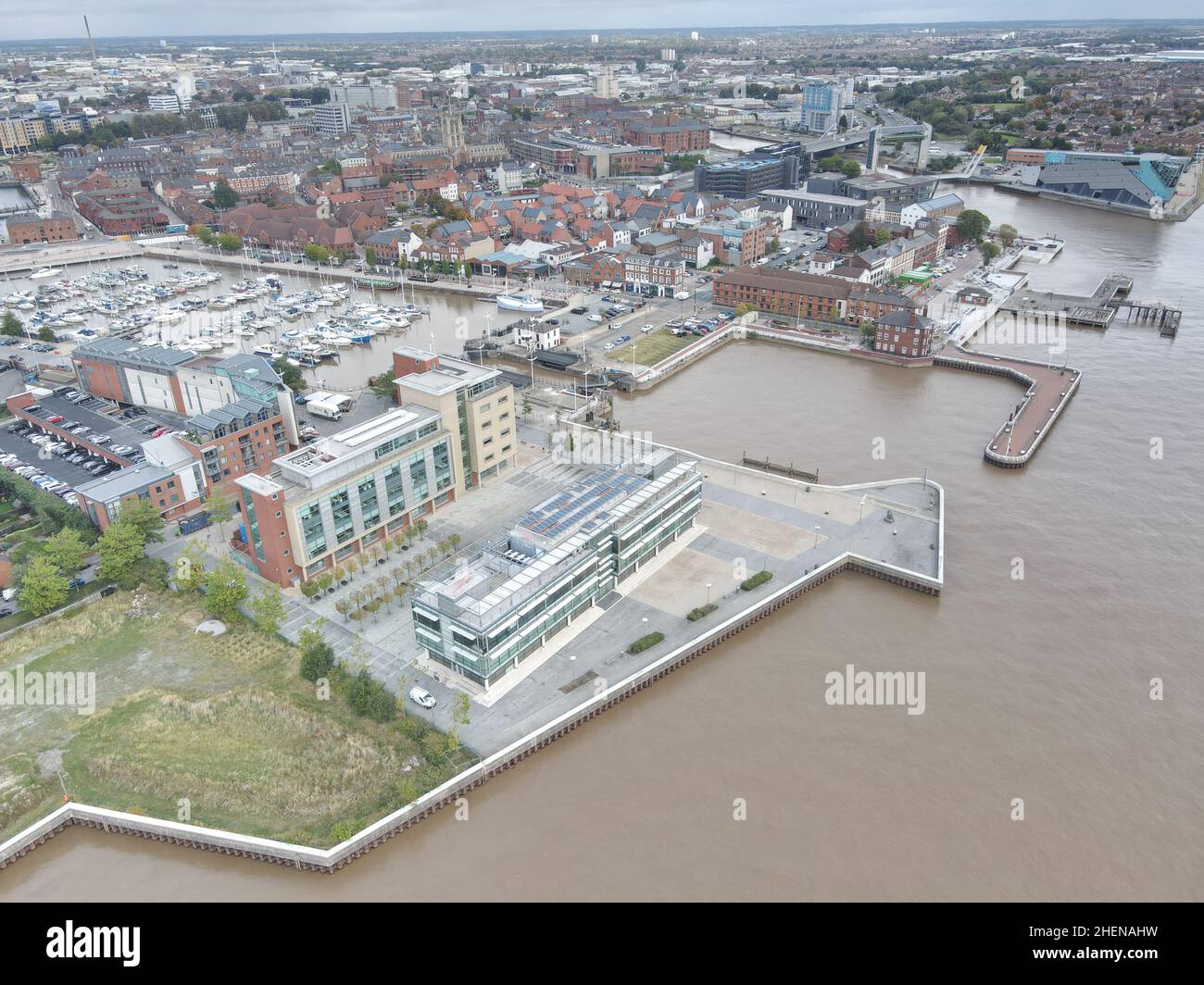 Luftaufnahme von Kingston upon Hull Stockfoto