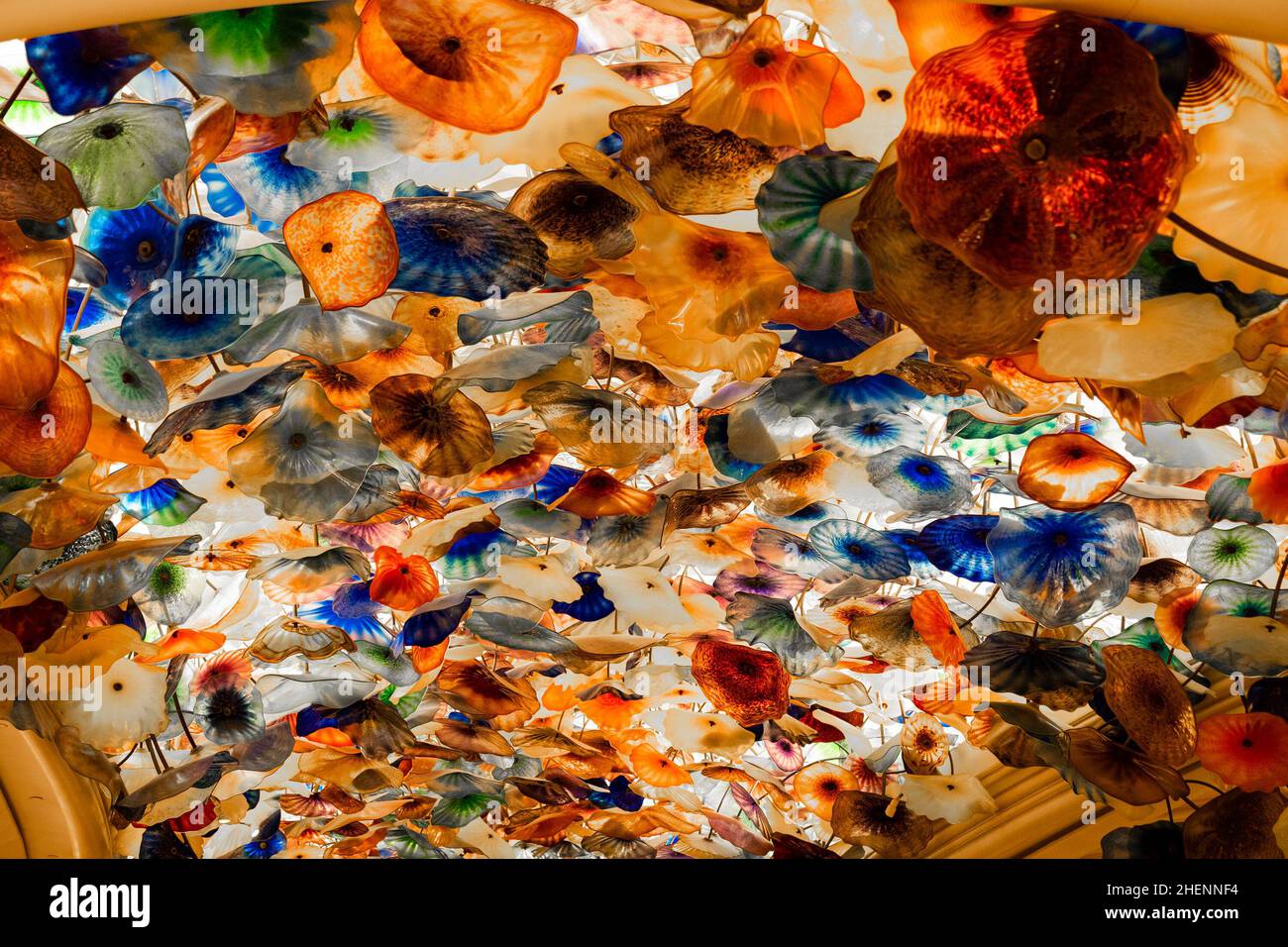 Künstlerische Dekoration in einem Hotel Stockfoto