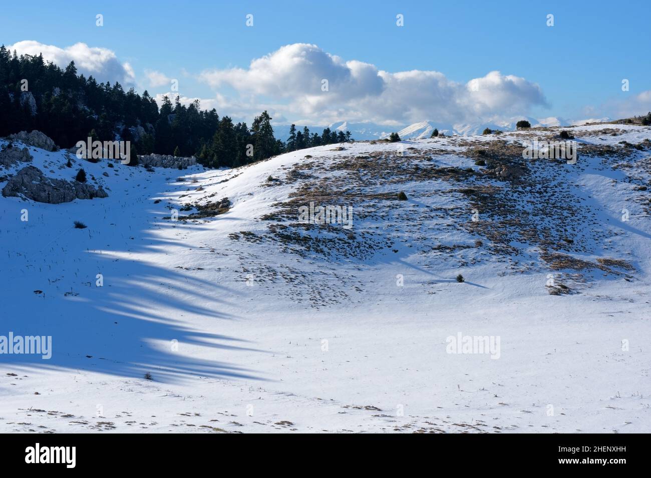 Blick auf den Parnassus, Griechenland Stockfoto