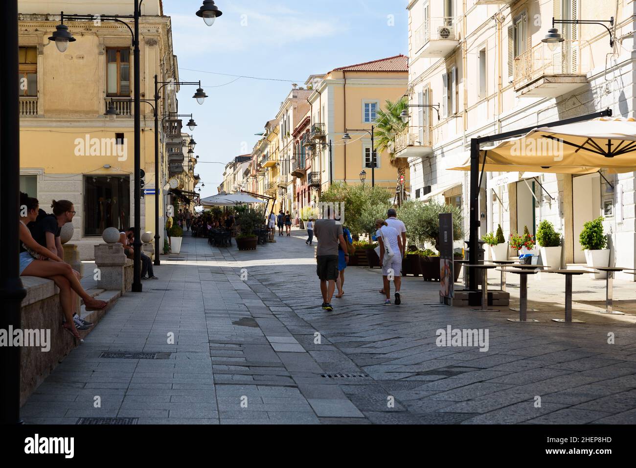 Olbia - Olbia war der Anlegeplatz für Ferien auf Sardinien. Stockfoto