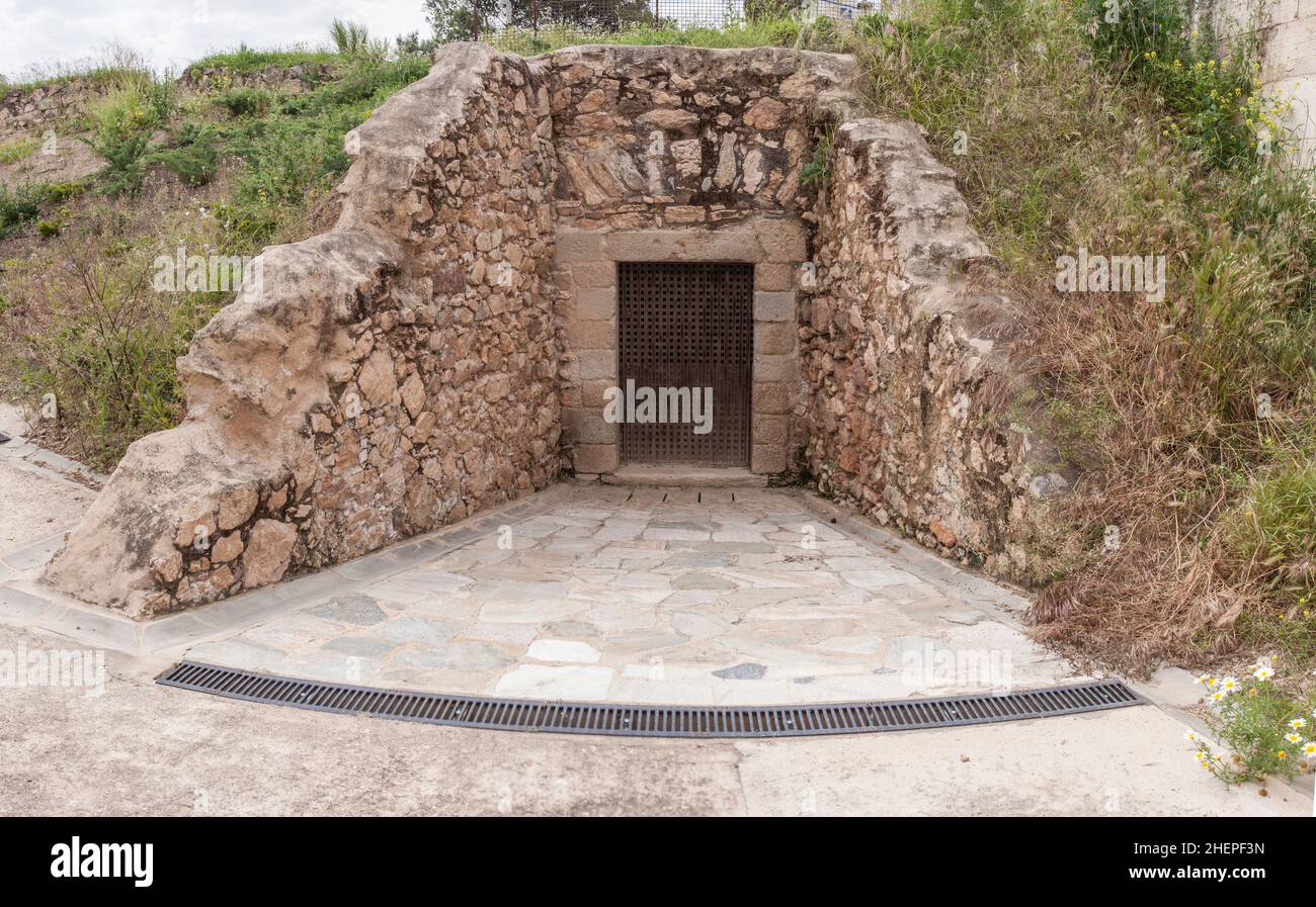 Galerie der Fusiliere der San Pedro Bastion, Badajoz, Extremadura, Spanien Stockfoto