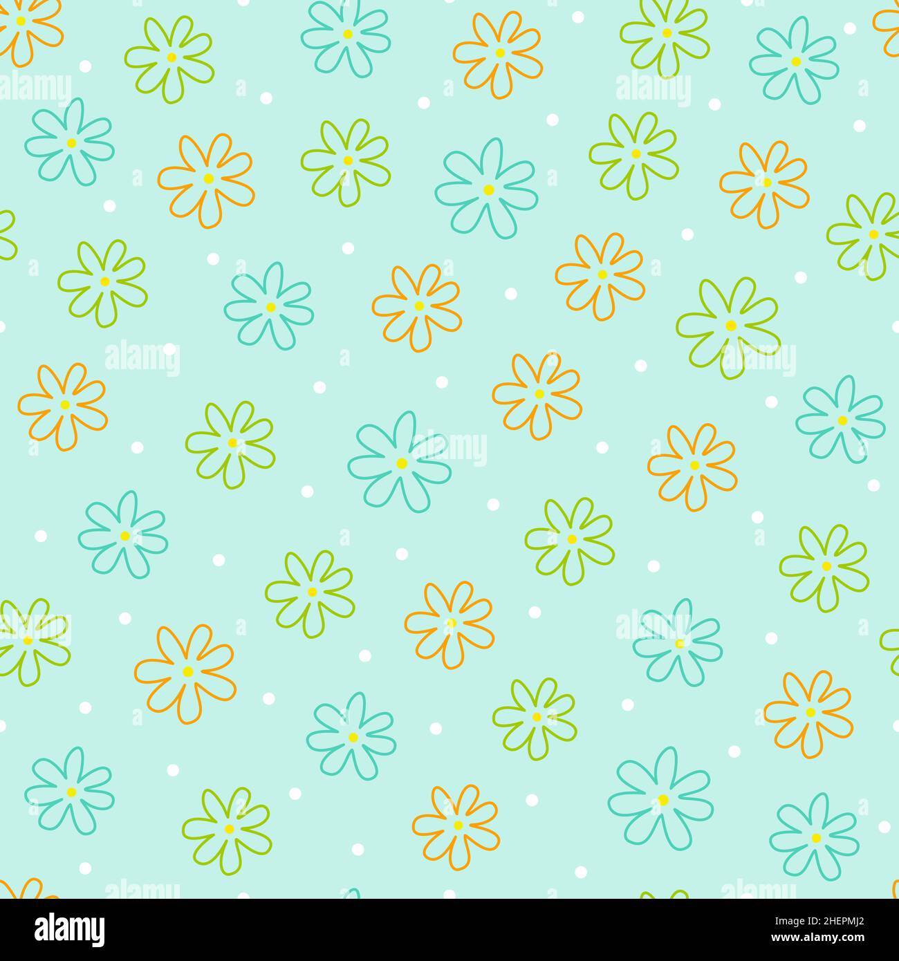 Nahtlose Blumenmuster, Vector Illustration Stock Vektor