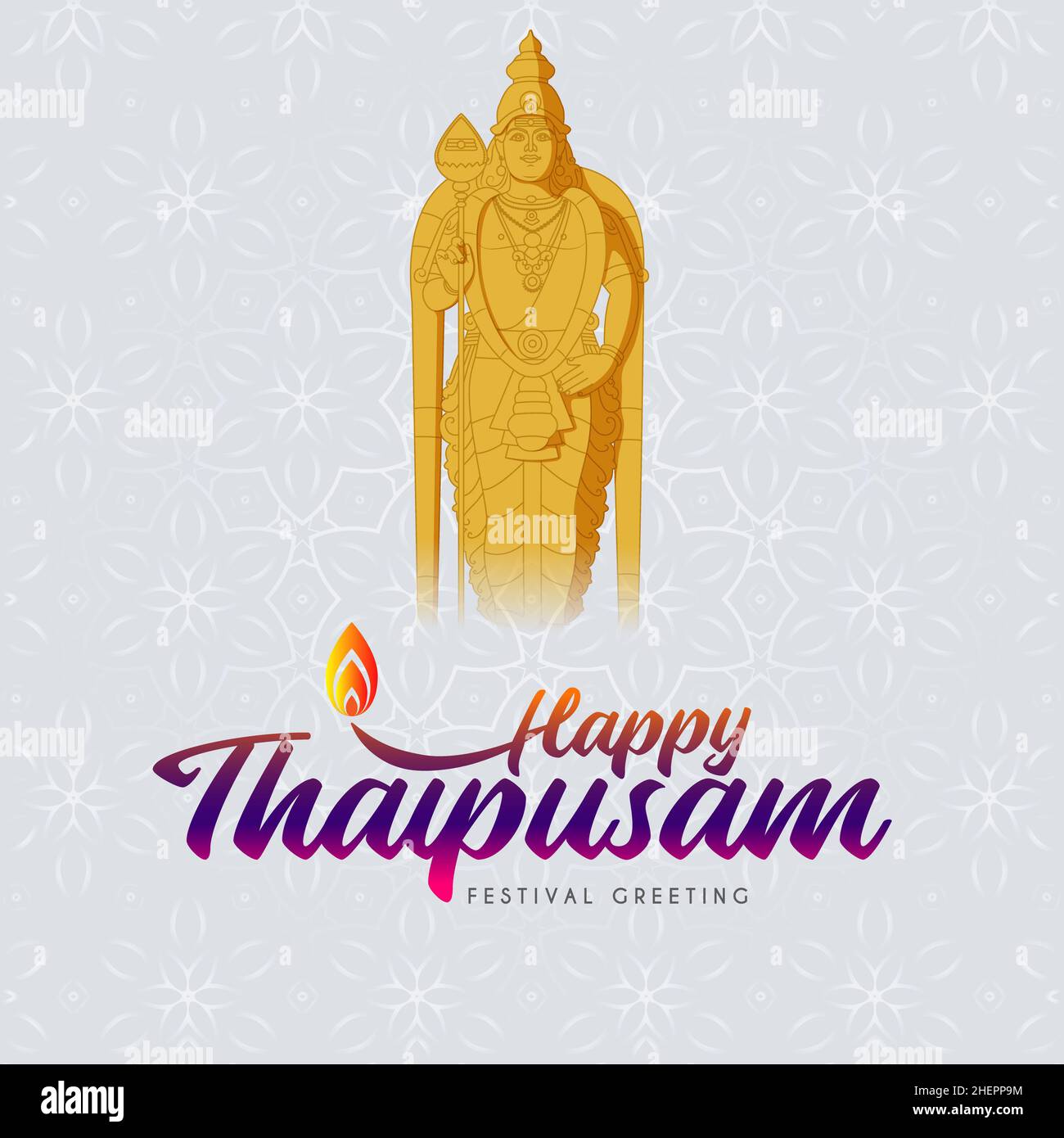 Happy Thaipusam Karte Neues Design 2022 Stockfoto