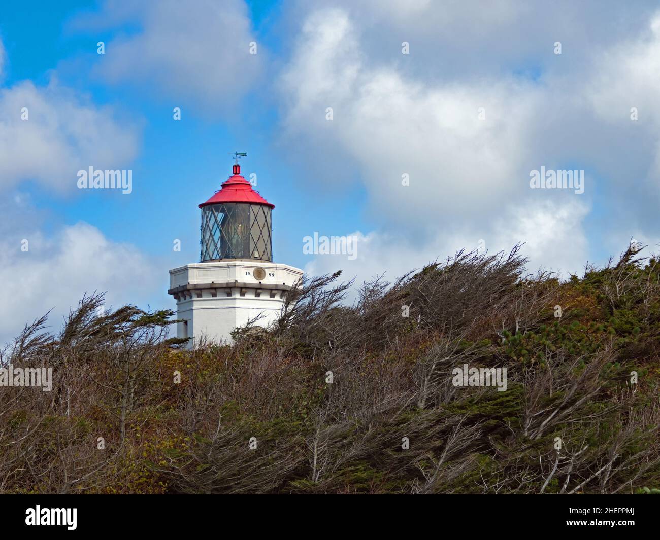 Außenfoto des Hanstholm Leuchtturms in Dänemark, Hanstholm Fyr Stockfoto