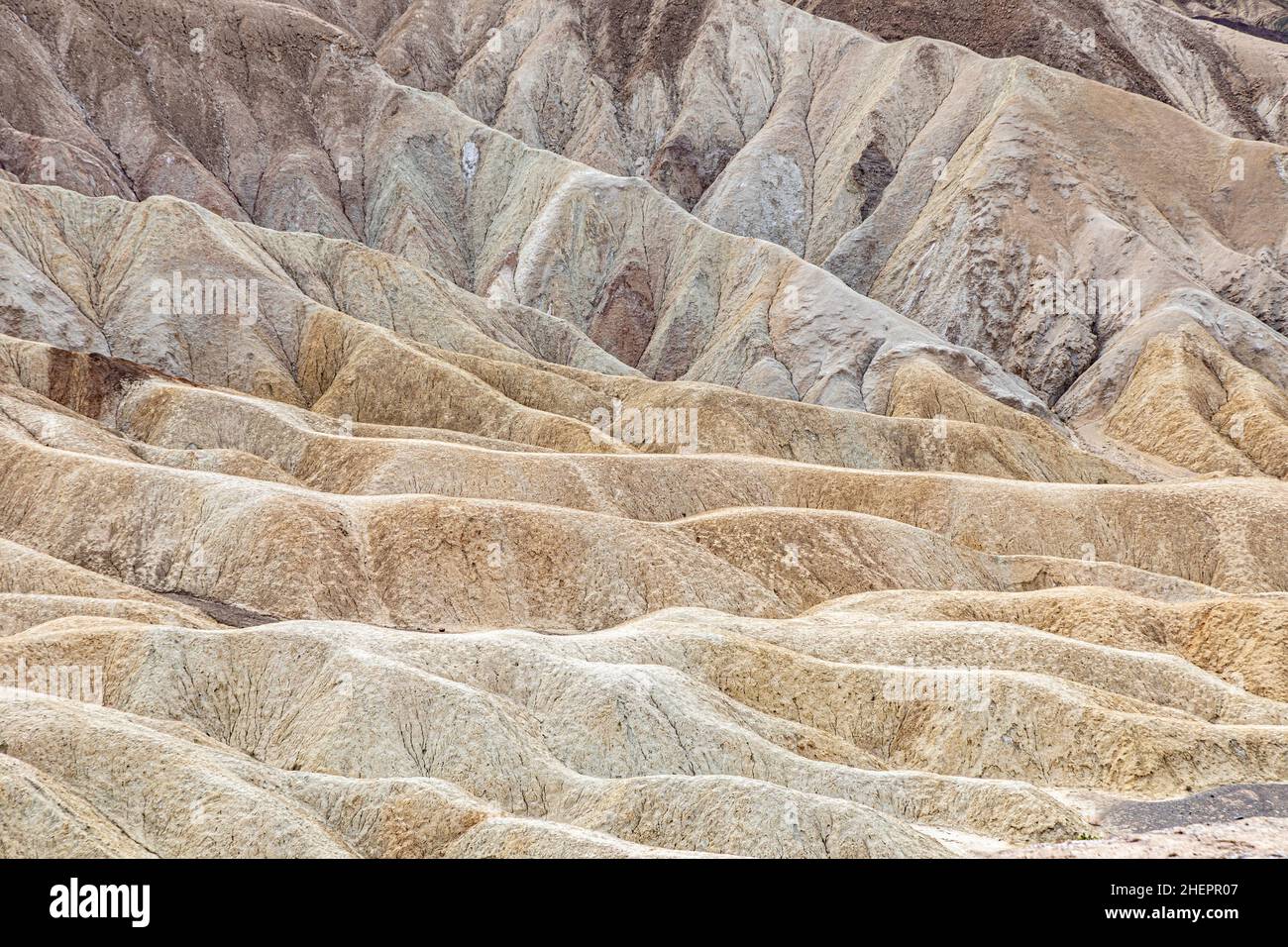 Der berühmte zabriskie Point im Tal des Todes Stockfoto
