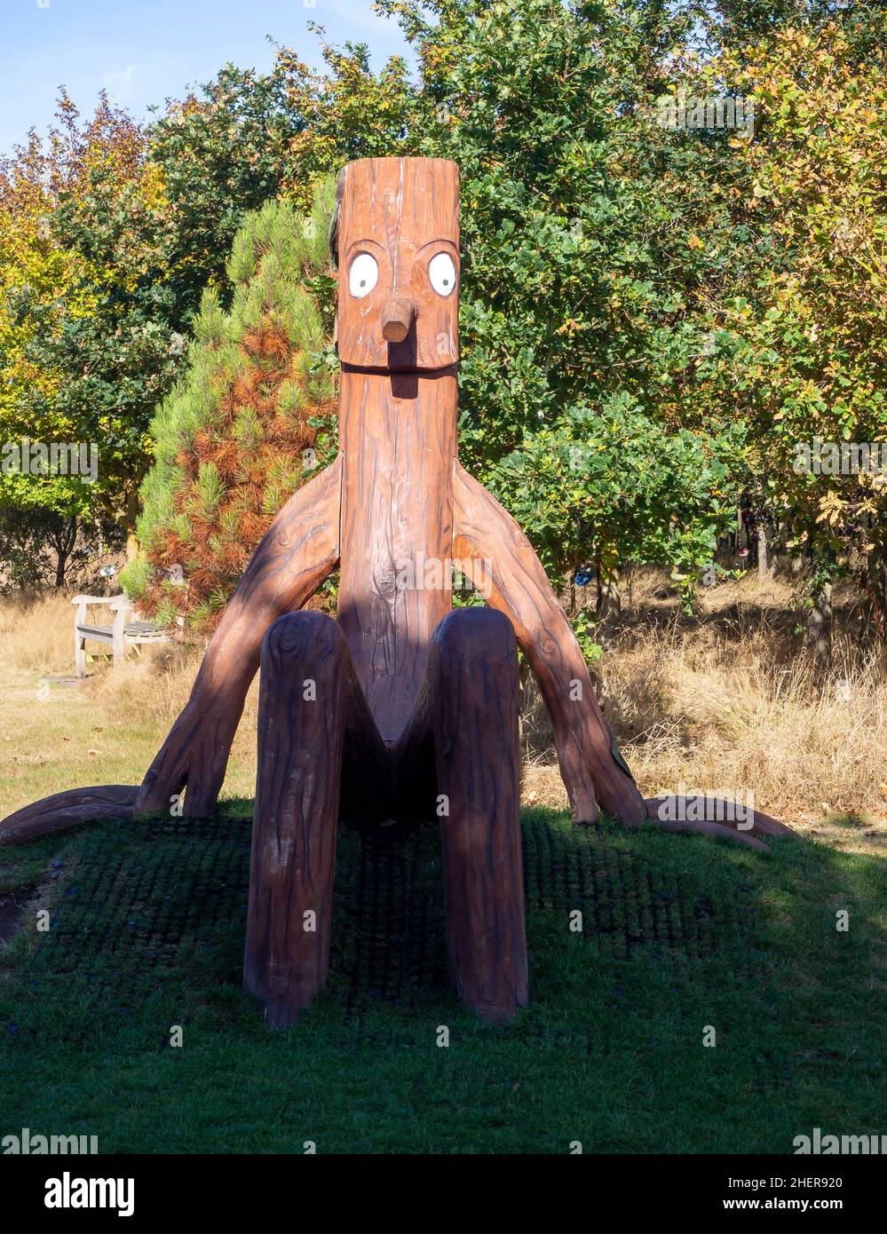 Stickman im National Memorial Arboretum Stockfoto