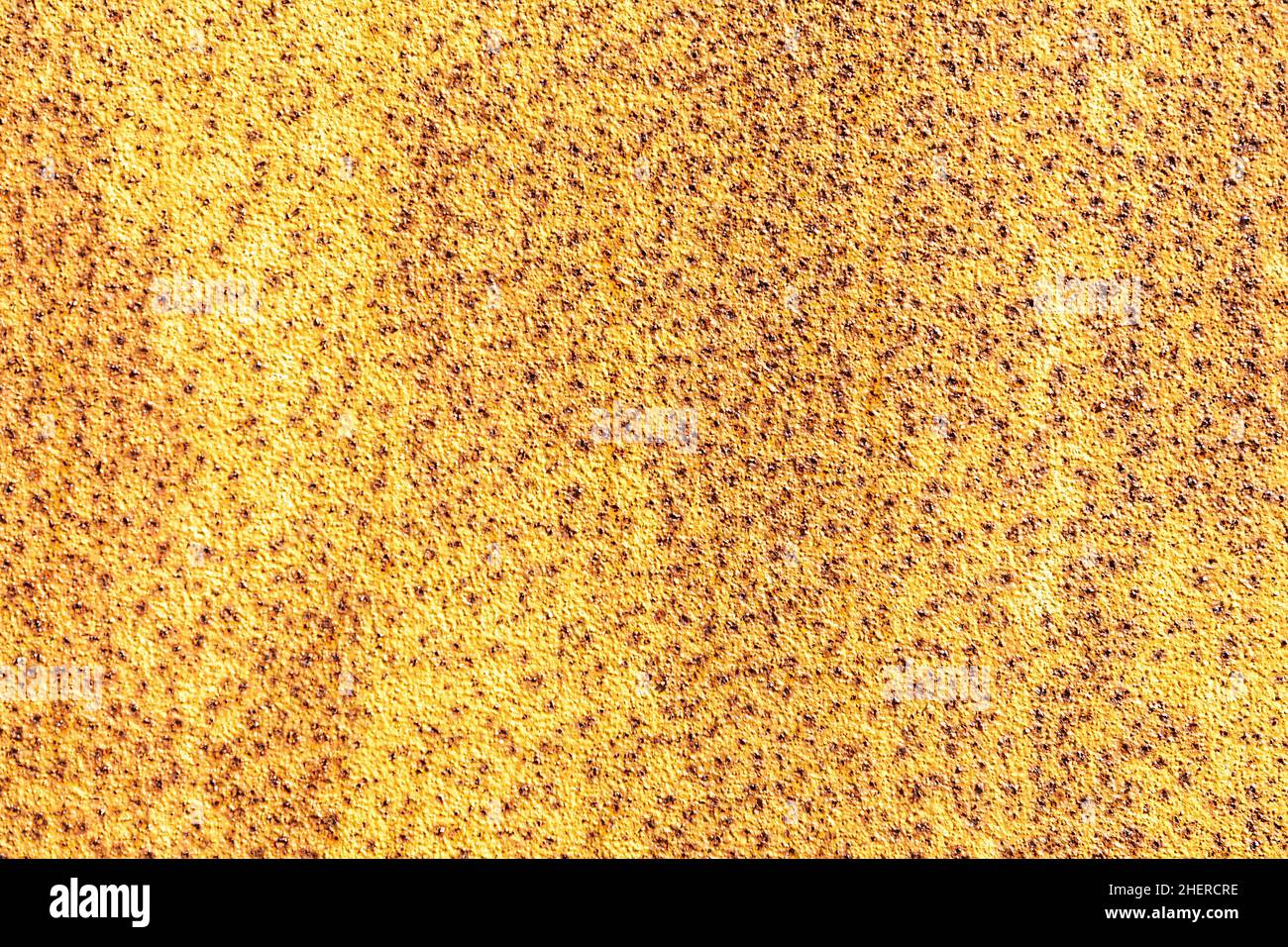 Muster aus altem rostigen orangenen Metallhintergrund in harmonischer Struktur Stockfoto