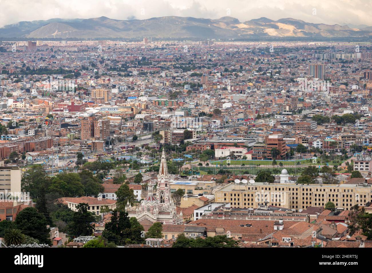 Stadtbild des Zentrums von Bogota, der Hauptstadt von Kolumbien, Südamerika. Stockfoto