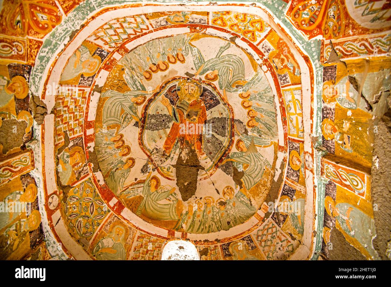 Fresken in der Agacalti-Kirche, Ihlara-Tal, Kappadokien, Türkei, Kappadokien, Türkei Stockfoto