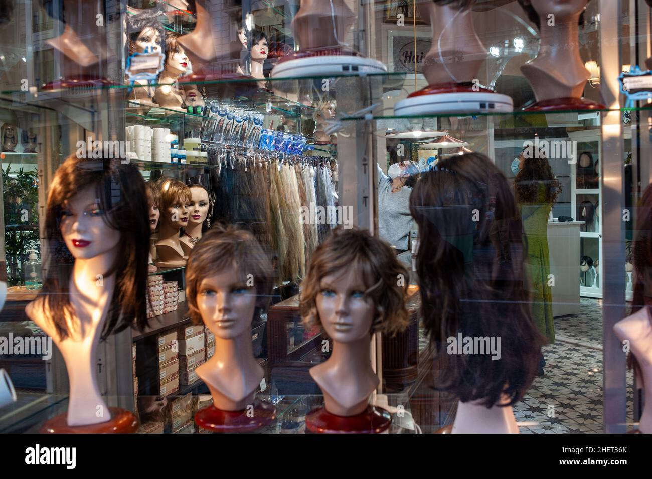 Valencia, Spanien 17/12/2021: WIG Store, historisches Zentrum. © Andrea Sabbadini Stockfoto