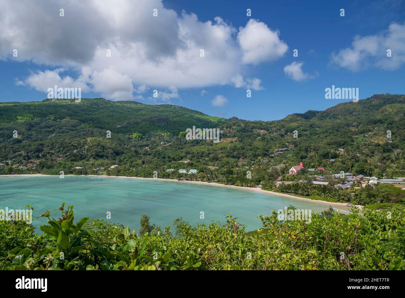 Anse Boileau Beach und Bay West Coast Mahe Island Seychellen Stockfoto