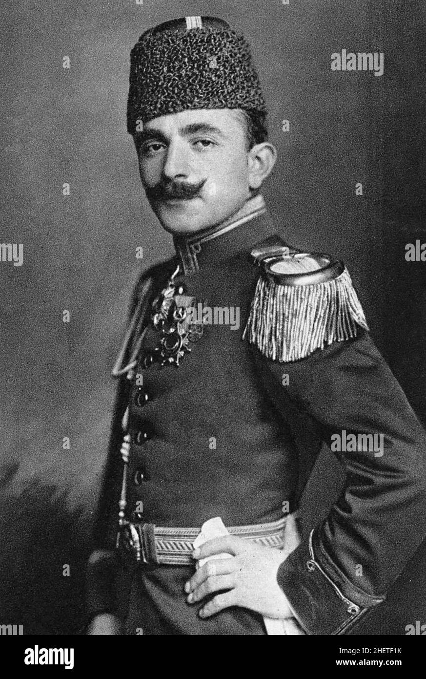 ENVER PASCHA (1881-1922) osmanisches Militärangebot und Revolutionär 1911 Stockfoto