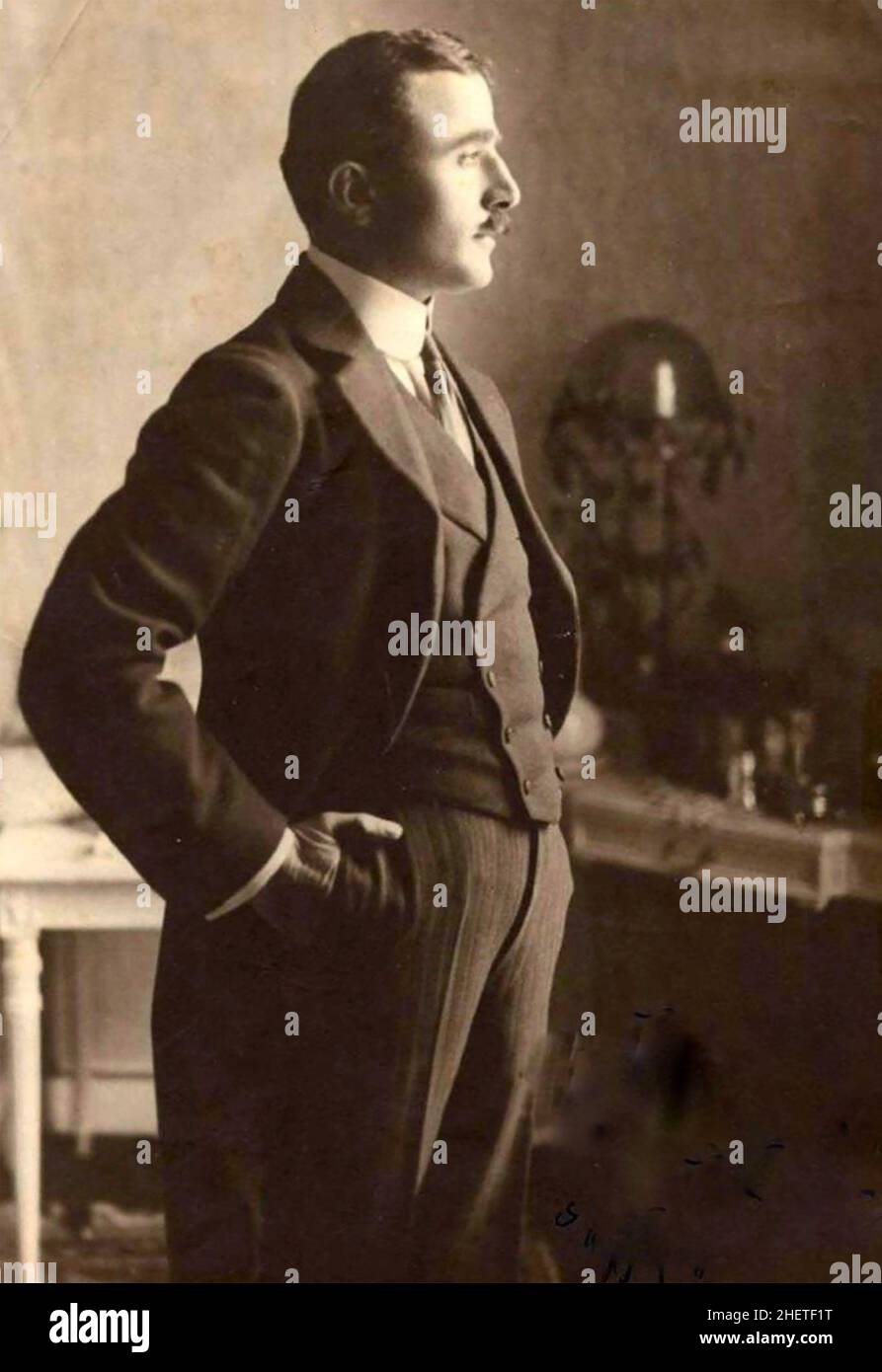 ENVER PASHA (1881-1922) Büro der osmanischen Armee, revolutionär und Kriegsverbrecher Stockfoto