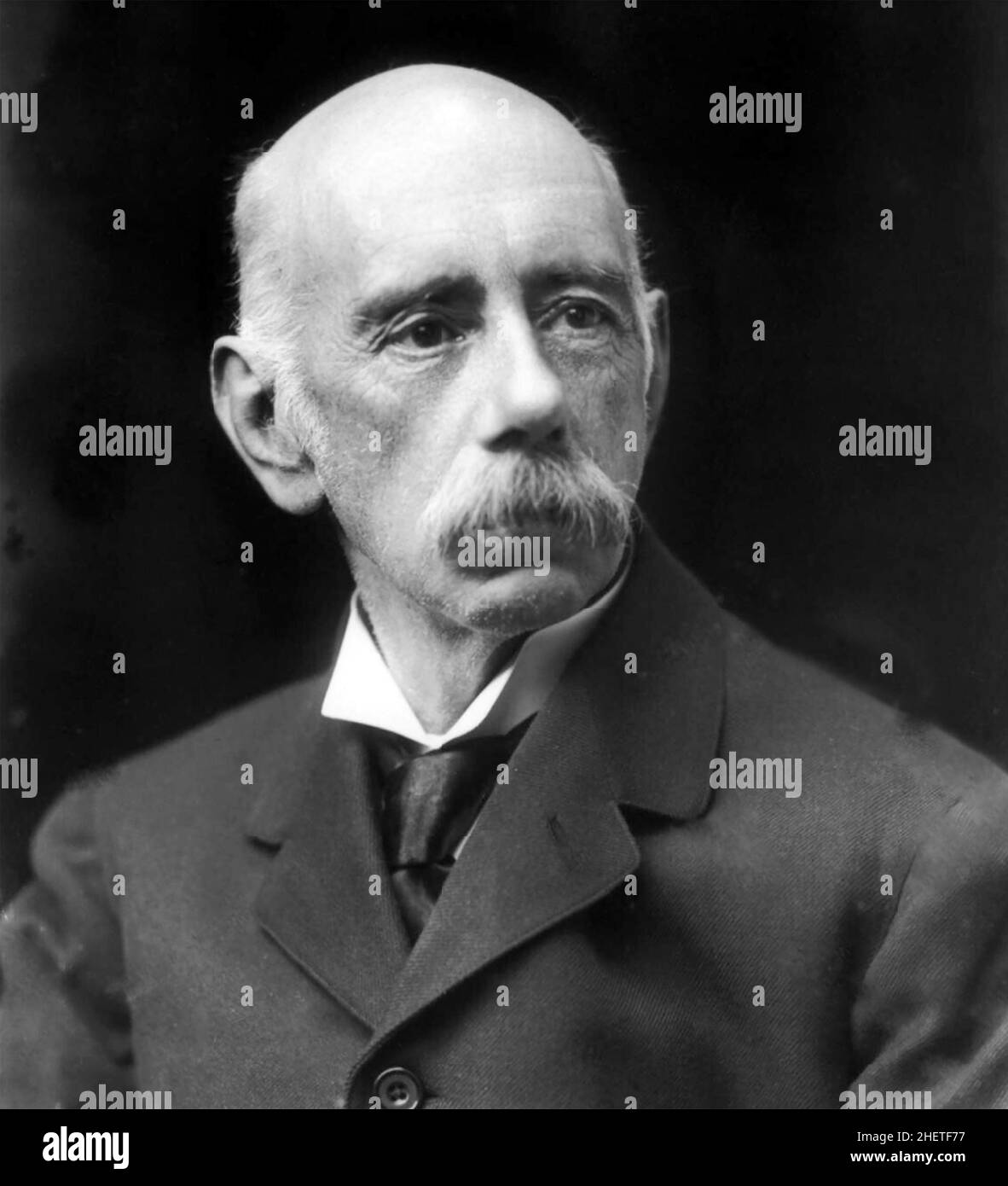 HENRY RIDLEY (1855-1956) englischer Botaniker und Geologe, der die Gummiproduktion in Malaya förderte Stockfoto