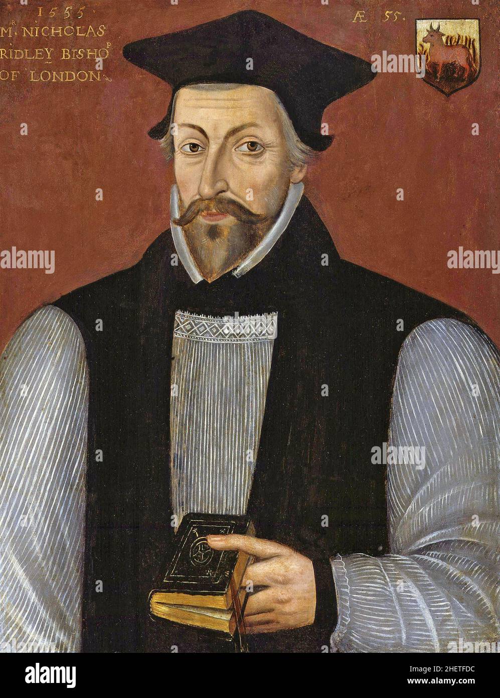 NICHOLA RODLEY (c 1500-1555) Bischof von London und einer der Märtyrer von Oxford Stockfoto