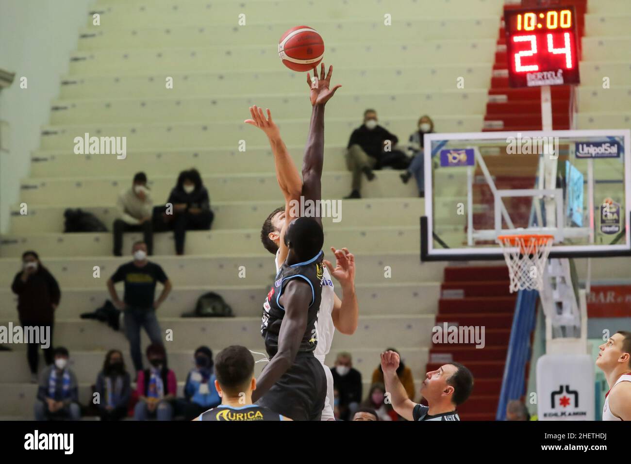 Cremona, Italien. 12th Januar 2022. Vanoli Cremona während der Vanoli Basket Cremona gegen Allianz Pallacanestro Trieste, Italienische Basketball A Serie Championship in Cremona, Italien, Januar 12 2022 Quelle: Independent Photo Agency/Alamy Live News Stockfoto