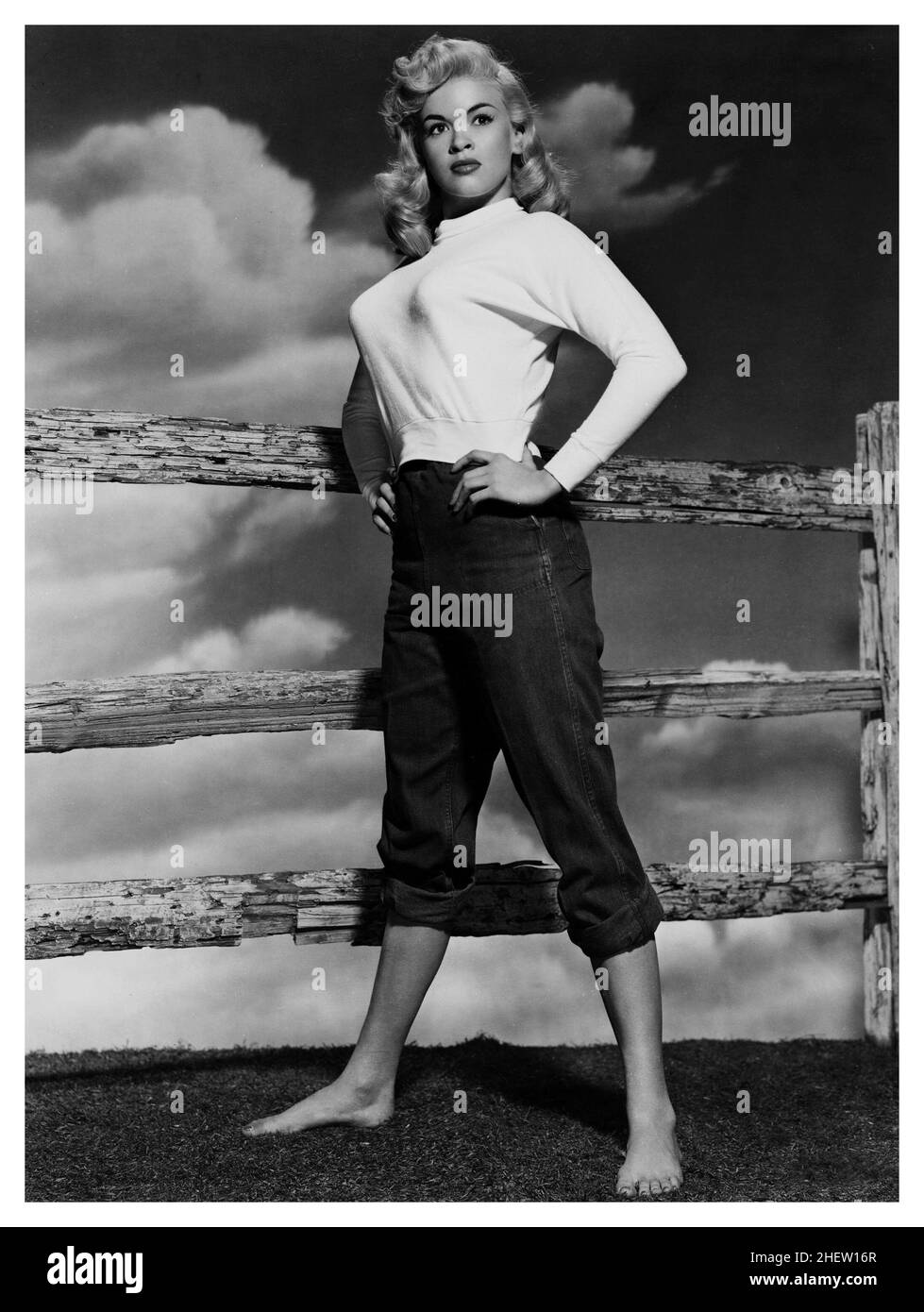 Jayne Mansfield Werbefoto 1950s. Stockfoto