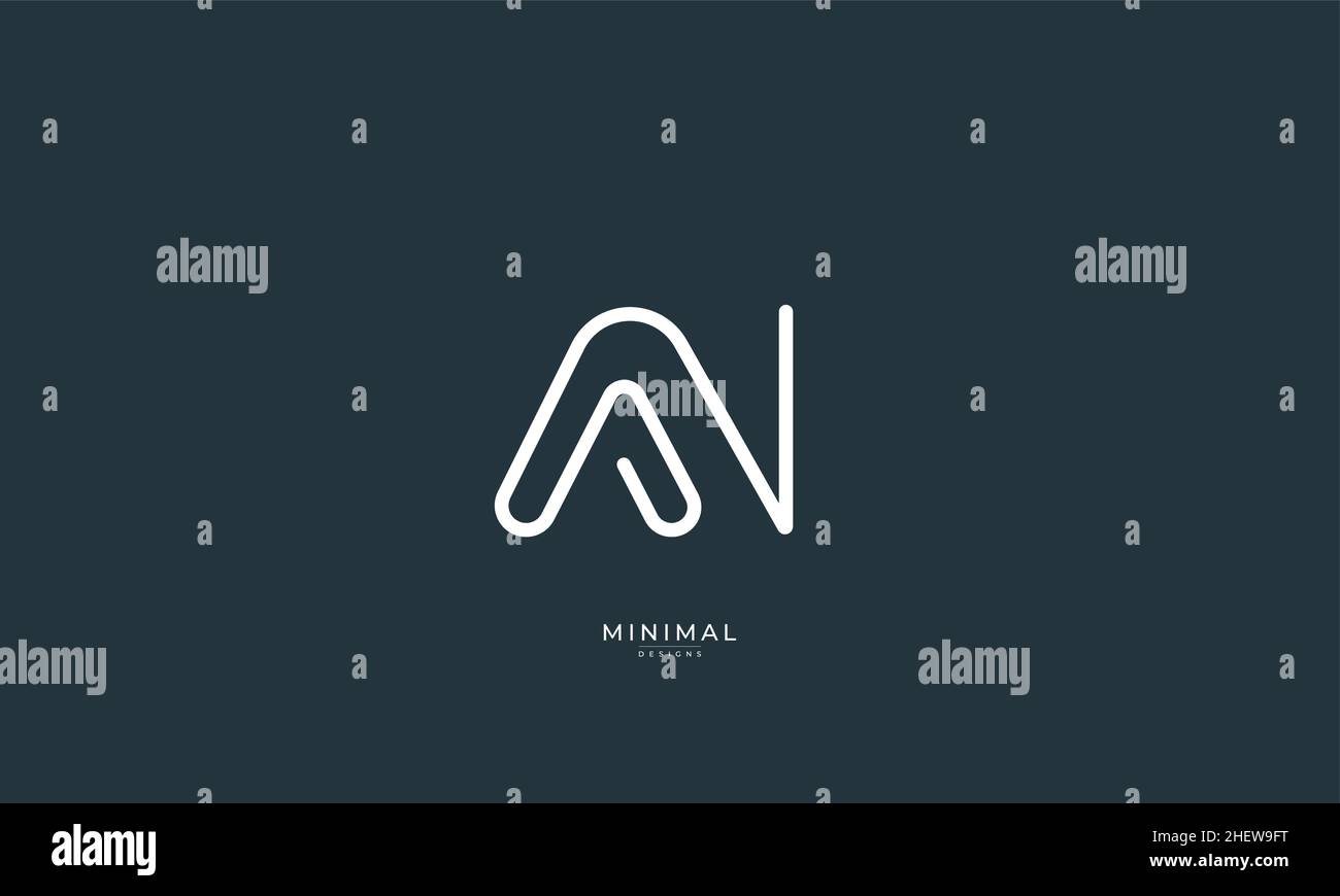 Buchstabensymbol Logo UND Stock Vektor