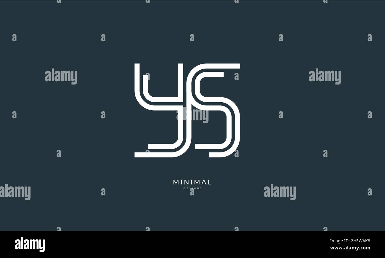 Buchstabensymbol Logo YS Stock Vektor