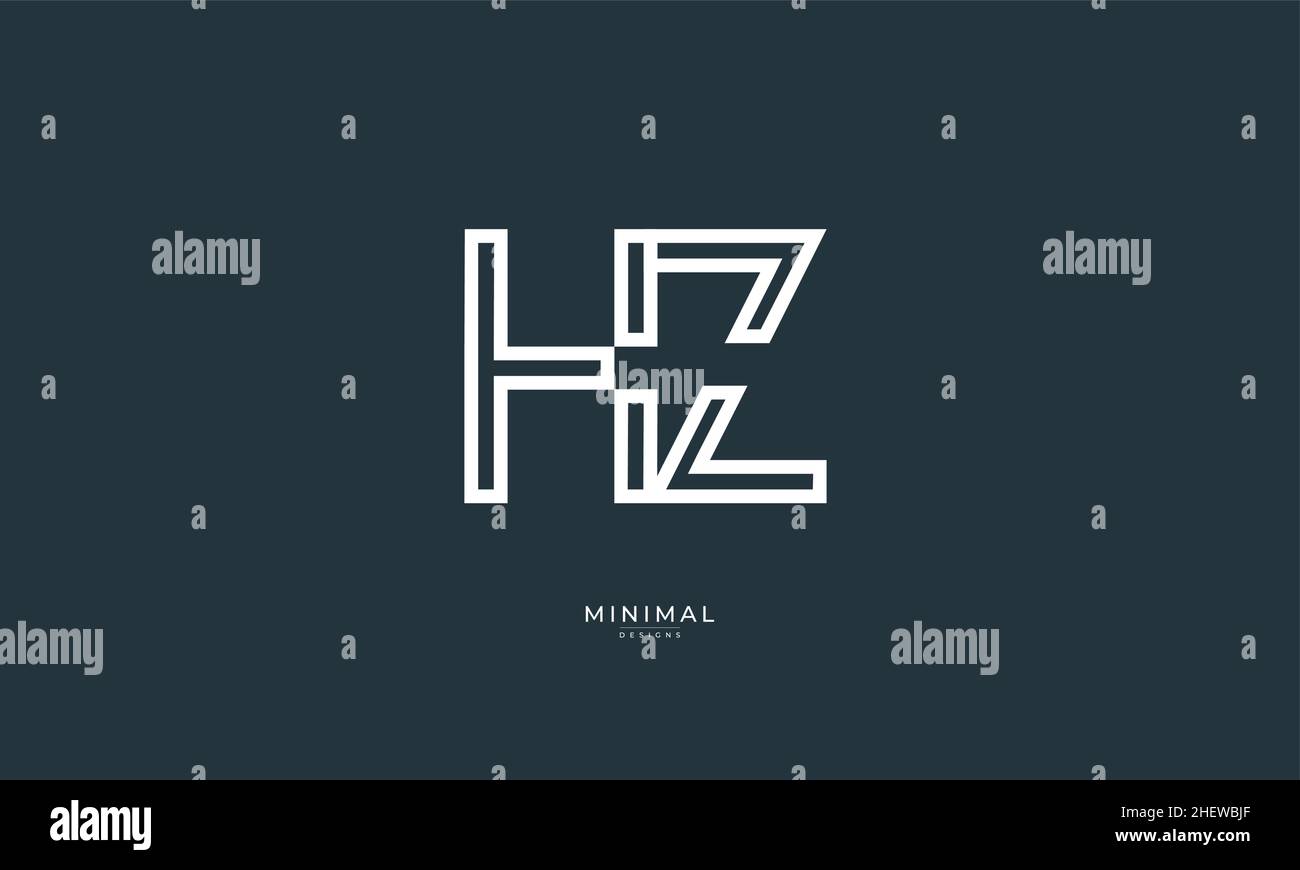 Buchstabensymbol Hz Stock Vektor