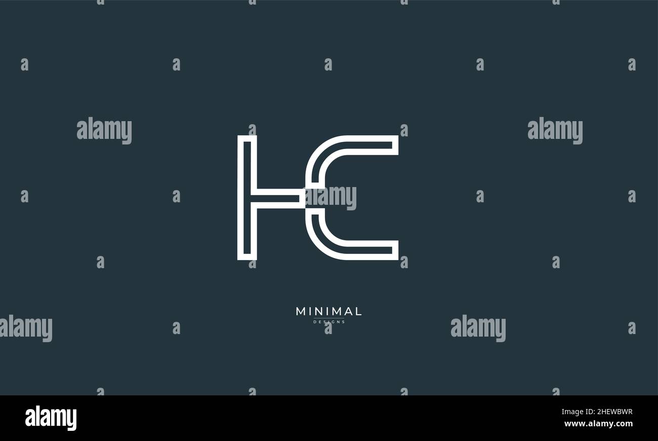 Buchstabensymbol HC Stock Vektor