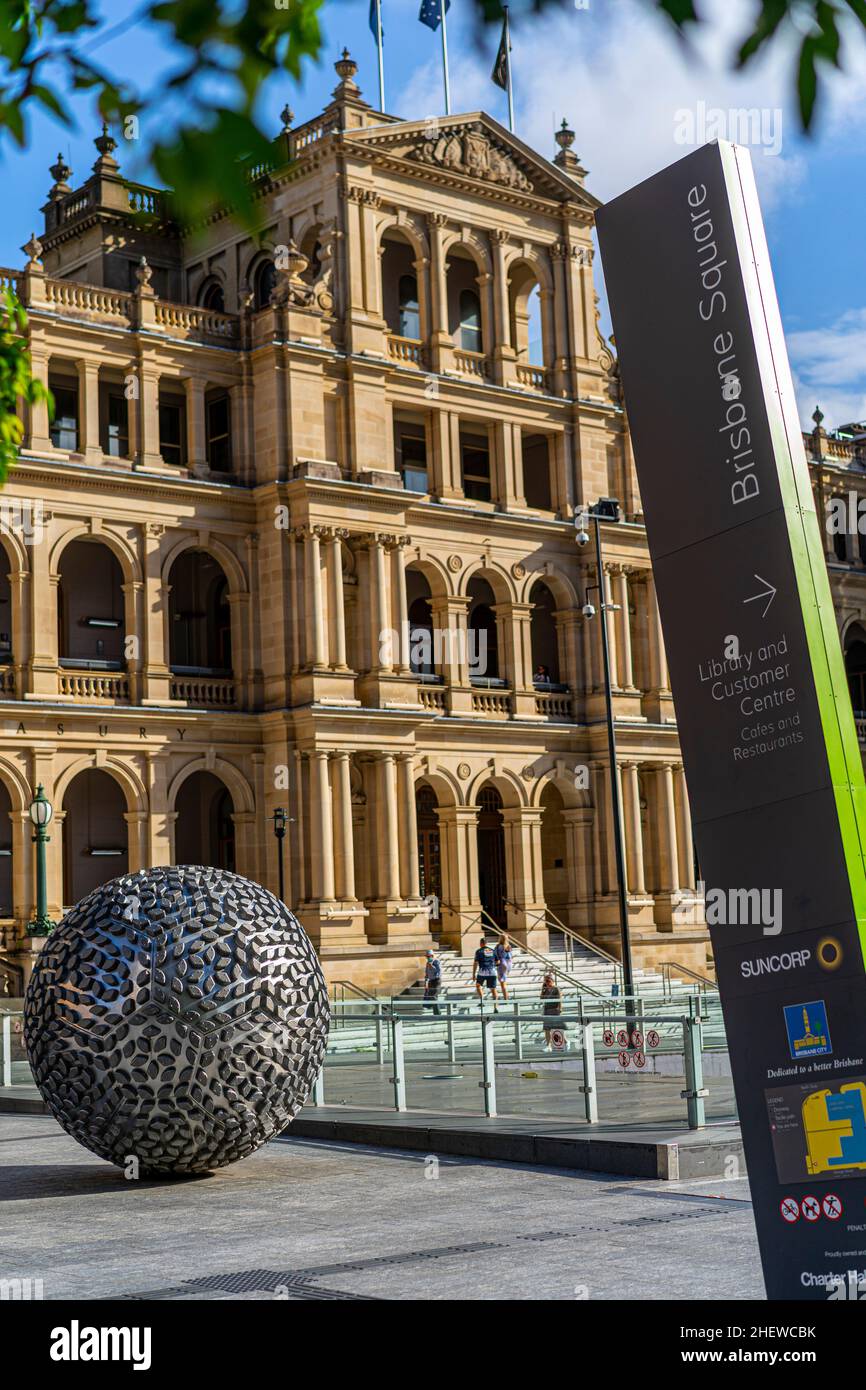 Treasury Casino und Brisbane Square, Brisbane, Queensland, Australien Stockfoto