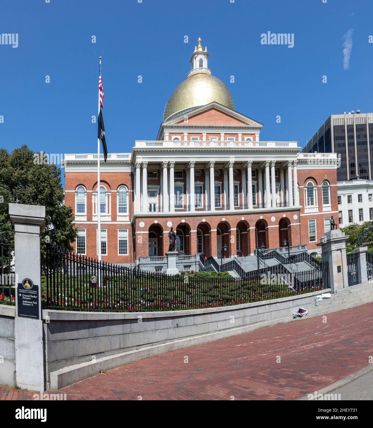 Berühmte Staatshauptstadt in Boston, Massachusetts, USA Stockfoto