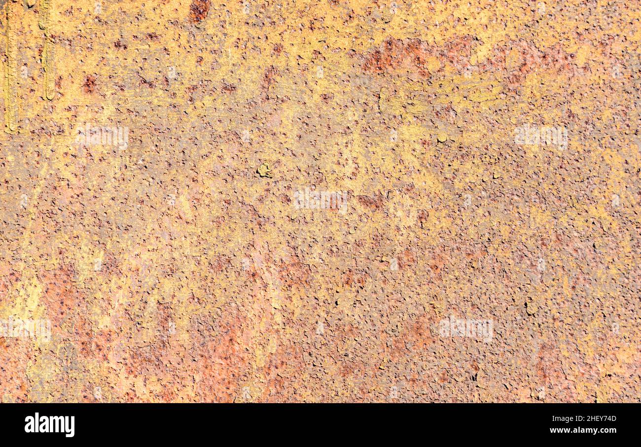 Alte rostige Metallplatte Hintergrund Stockfoto