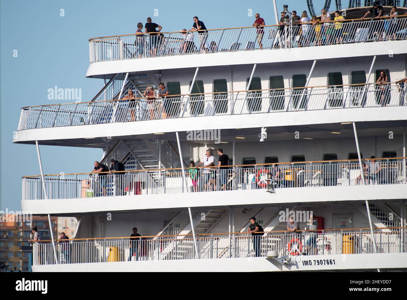 Frau Stena Spirit, große Kreuzwegfähre im Besitz von Stena Line, in Gdynia, Polen © Wojciech Strozyk / Alamy Stock Photo Stockfoto