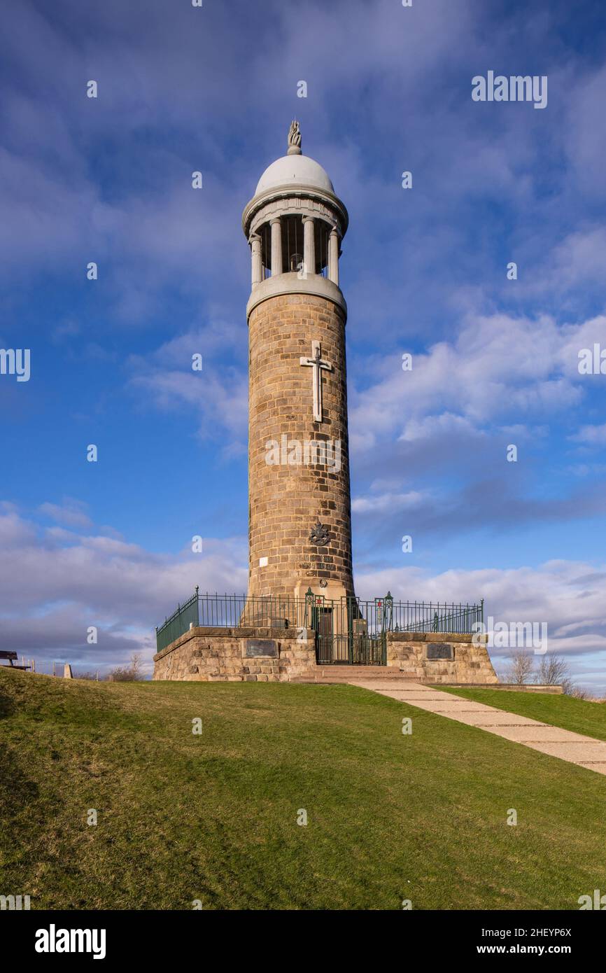 Kirich Stand Tower, Derbyshire, England Stockfoto