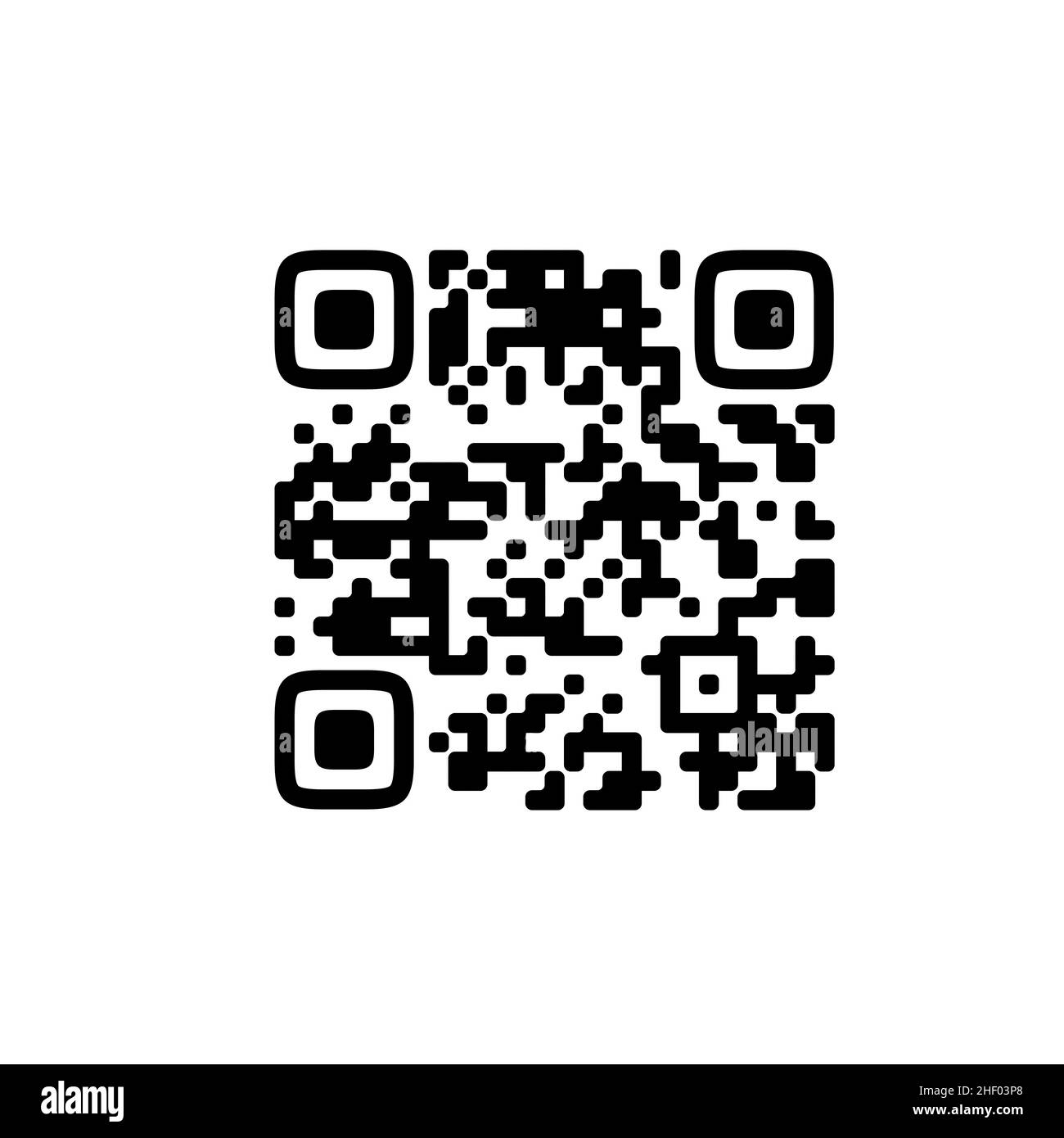 Beispiel für ein qr-Code-Symbol – Vektor Stock Vektor