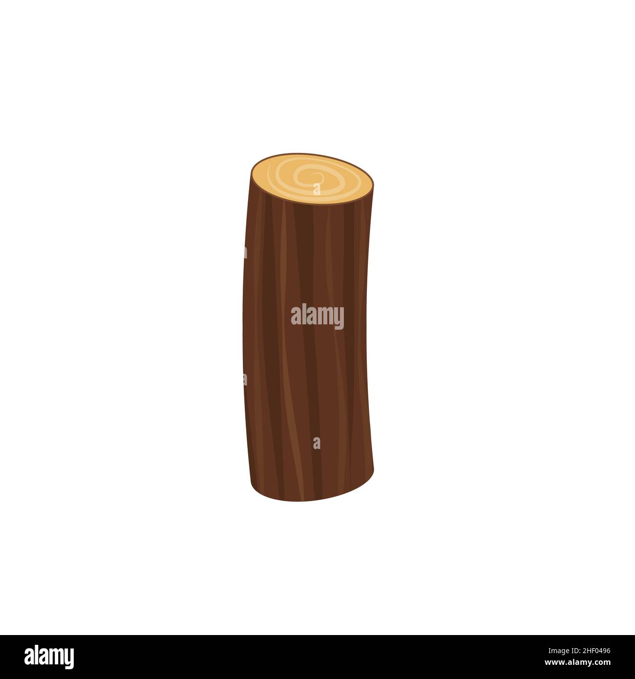 Vektor-Symbol Holz log und Stamm, Stumpf und Planke. eps Stock Vektor