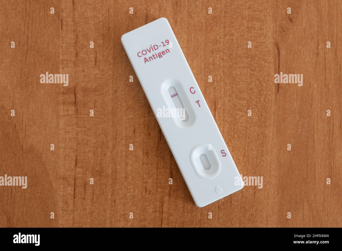 Negativer Antigentest Stockfoto