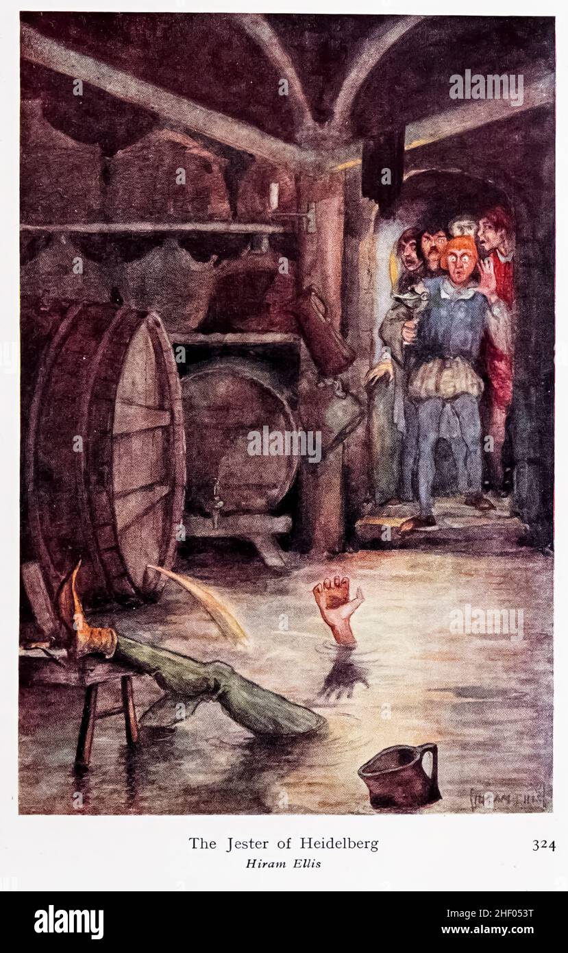 The Jester of Heidelberg von Hiram Ellis. Aus dem Buch ' Hero Tales & Legends of the Rhine ' von Lewis Spence, erschienen in London : G.G. Harrap 1915 Stockfoto