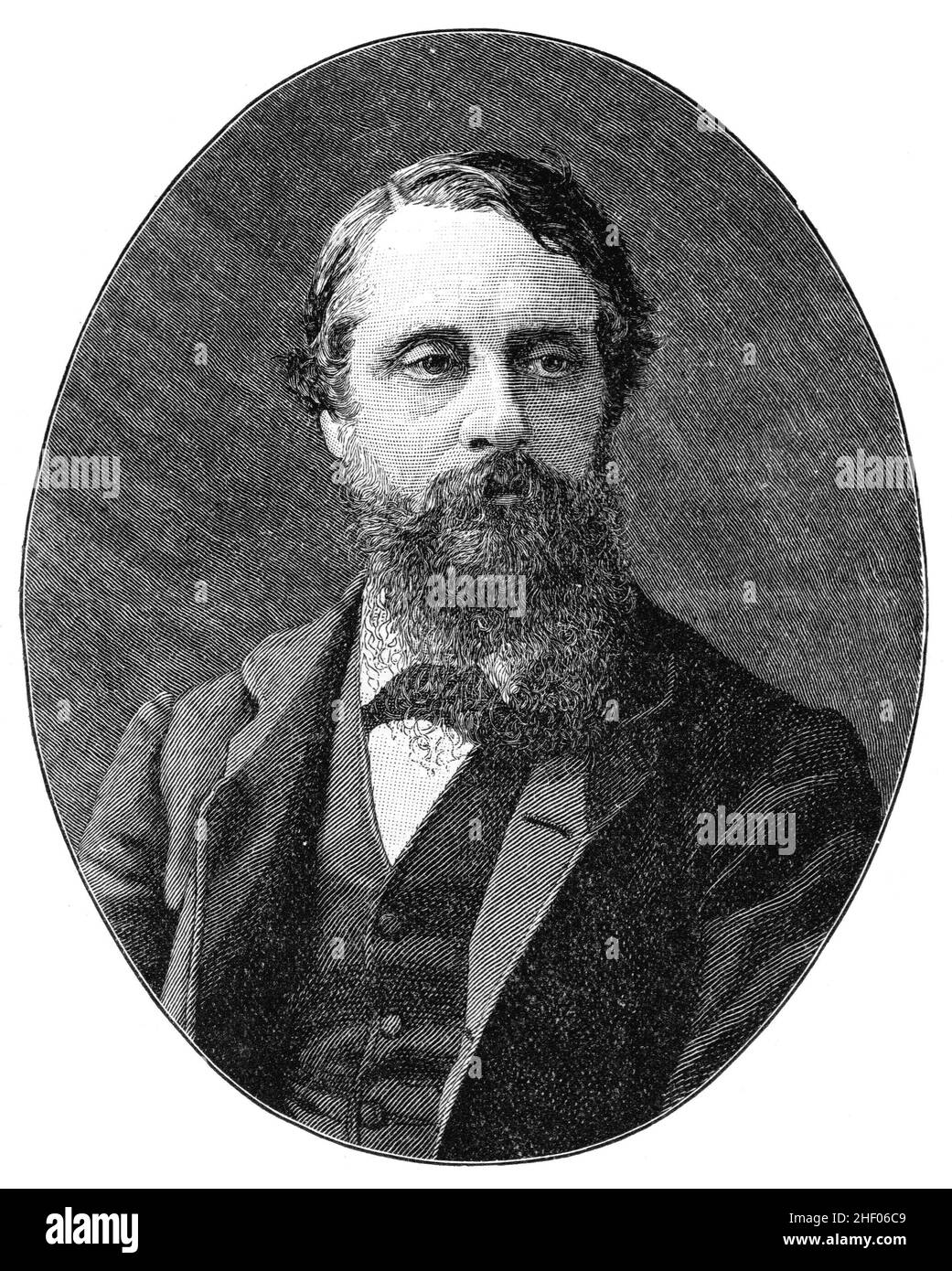 Porträt von Lord Frederick Cavendish, brit. Liberaler Politiker, Chief Secretary to Ireland 1882 Stockfoto